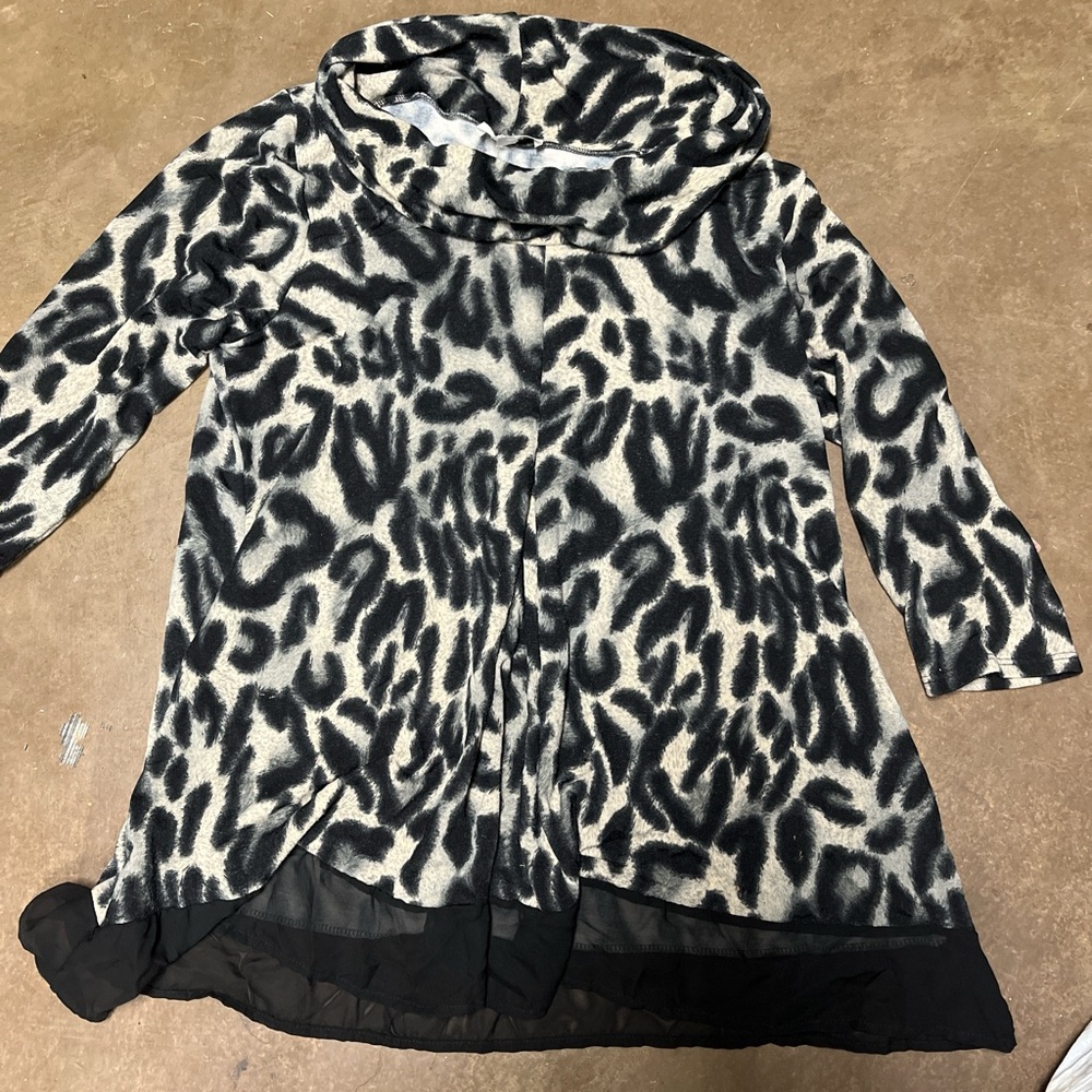 Dressbarn Animal Print Blouse